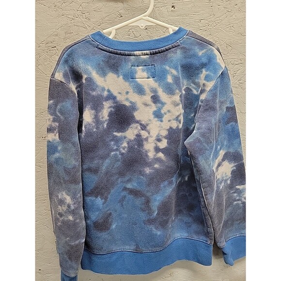 Vtg Air Jordan Blue Tiedye Crew neck Sweatshirt Size Youth S 8-10 Yrs - Picture 9 of 10